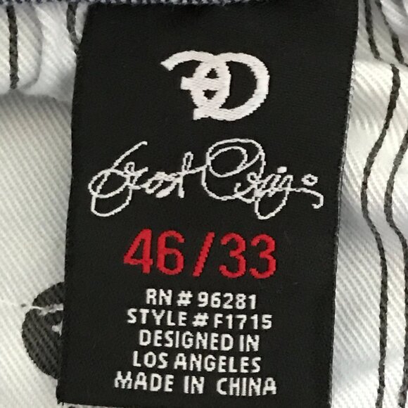 Frost Originals Patchwork Jeans Men 46x33 Blue Mid Rise Distressed Grunge Skater - Picture 3 of 14